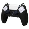 For Sony PS5 Cat Ear Shape Gamepad Silicone Protective Case(Black)