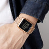 SKMEI 1879 Square Large Screen Men Steel Belt Multi-function EL Luminous Watch, Color: Rose Gold