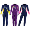 DIVE&SAIL Children Warm Swimsuit One-piece Wetsuit Long Sleeve Cold-proof Snorkeling Surfing Suit, Size: S(Purple)