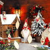 50pcs/set  Christmas Hanging Wood Chip Light Bulb DIY Blank Hanging Tag
