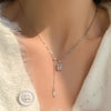 Ladies Light Luxury Bowknot Necklace Clavicle Chain, Specification:XL1697