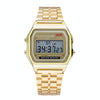 GENEVA  Men Fashion Metal Band Electronic Quartz Wrist Watch (Gold)