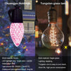 15m 20 Bulb NO RC 12V C35 LED String Lights Garden Christmas Waterproof Strawberry Candle Light, EU Plug(RGB)