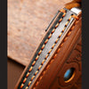 Hallmo Car Cowhide Leather Key Protective Cover Key Case for Old BMW(Brown)