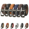 115cm Second Layer Cowhide Men Business Belt Automatic Buckle Belt(Rough Pattern)