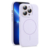 For iPhone 13 Pro Max AG Fine Hole Liquid Silicone MagSafe Magnetic Phone Case(Lilac)