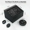 PU Leather 4+6 Double-Head Automatic Winding Motor Box Mechanical Watch Rotator, US Plug(Crocodile Pattern)