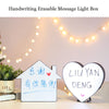HS-20001 LED Letter Birthday Decoration Handwriting Erasable Message Light Box(House)