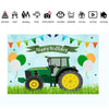 180x180cm Tractor Theme Birthday Backdrop Boy Farm Happy Birthday Background Party Decorations