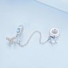 BSC738 Airplane Star Chain Accessories 925 Silver Bead