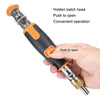 2050C Portable 10 In 1 Hidden Bits Multi-angle Ratchet Corner Screwdriver Set(Gray)