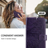 For Samsung Galaxy A56 5G Global Embossed Butterfly Leather Phone Case(Dark Purple)