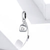 S925 Sterling Silver Toothbrush Cup Pendant DIY Bracelet Necklace Accessories