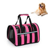Foldable Pet Carrier Bag, Medium, Rose Red - Breathable Mesh