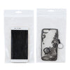 100 PCS 16cm x 24cm Hang Hole Clear Front White Pearl Jewelry Zip Lock Packaging Bag, Custom Printing and Size are welcome