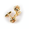 French Style Fashion Knot Design Men Cufflinks, Party Suit Shirt Cuff Buttons(Gold)