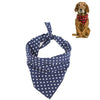 Christmas Dog Bib, Large, Blue, Absorbent Cotton