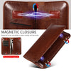 PU Flip Double Phone Card Slot Case, Size:15.7 x 9cm(Brown)