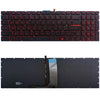 Backlit US Keyboard for MSI GT/GE/GS/GL 62/63/72/73 (Red)