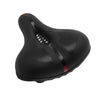 SGODDE Mountain Bike Shock Absorbing Thickened Soft Saddle(Black Red)