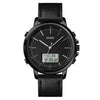 SKMEI 1652 Dual Movement Sports Leather Alloy Male Watch, Color: Black Shell White Machine