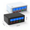 618 QC3.0 + PD20W + 3 x USB Ports Charger with Smart LCD Display, EU Plug (White)