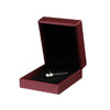Brush PU Leather Jewelry Box Jewelry Gift Bag, Color: Date Red Necklace Box