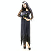 Halloween Costume Women Lace Chiffon Black Dress Ghost Bride Clothes Cosplay Game Uniforms, Size: M, Bust: 76cm, Waistline:70cm, Clothes Long:141cm