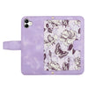 For Samsung Galaxy A05 Floral Pattern Leather Phone Case with Lanyard(Light Purple)