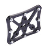 Single Road Bike Universal Clipless to Pedals Platform Adapter for Bike MTB, Size: Small(Black)