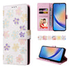 For Samsung Galaxy A35 5G Bronzing Painting RFID Leather Phone Case(Bloosoming Flower)