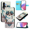 For Samsung Galaxy A56 5G 3D Painting Horizontal Flip Leather Phone Case(Grey Owl)