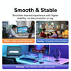 Baseus PCWL-A104 High Speed CAT7 10Gigabit Ethernet Flat Cable, Length:0.5m(Black)