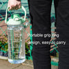 Time Scale Drinking Water Target Transparent Sports Kettles(Matcha Green)