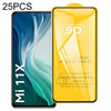 For Xiaomi Mi 11X / Mi 11i / Mi 11T Pro 25 PCS 9D Full Glue Full Screen Tempered Glass Film