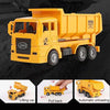 4 in 1 Concrete Mixer Truck + Fuel Tank Truck + Dump Truck + Excavator Inertial Pull Back Car Children Model Toys Car Set