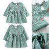 Girl Dress Children Dress Girls Long Sleeve Plaid Dress Soft Cotton Summer Princess Dresses Baby Girls Clothes, Size:130cm(Dandelion)
