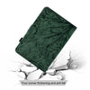 For Amazon Kindle Paperwhite 12th 2024 Fortune Tree Pressure Flower Smart Leather Tablet Case(Green)