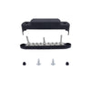 M6 3-post 10-way RV Yacht Short-circuit Proof Base DC Busbar, Color: Black