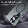 For Samsung Galaxy S25 Ultra MagSafe Frosted Translucent TPU + PC Full Coverage Phone Case(Dark Blue)