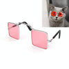 Cat Glasses Pink, Funny Pet Sunglasses, UV Protection, 8x7cm