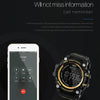 Lokmat MK16 LCD Screen 50m Waterproof Smart Watch, Support Information Reminder / Remote Camera / Walking Motion Monitor(Black)