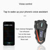 KUQIBAO Motorcycle Helmet Waterproof Bluetooth Headset With Screen(Hard Microphone)