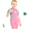 DIVE & SAIL M150656K Children Diving Suit 2.5mm One-piece Warm Swimsuit Short-sleeved Cold-proof Snorkeling Surfing Anti-jellyfish Suit, Size: M(Pink)