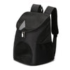 Foldable Pet Carrier Backpack, Breathable Nylon, Black - Small Dogs 7.5kg