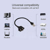 RJ45 Female to Male CAT5E Network Panel Mount Screw Lock Extension Cable, Length: 1m(Black)