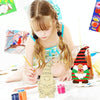 12pcs/set Christmas Tree DIY Painting Wooden Dwarf Elf Hanging Decorations
