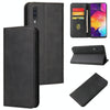 For Samsung Galaxy A50 Calf Texture Magnetic Horizontal Flip Leather Case with Holder & Card Slots & Wallet(Black)