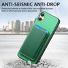 For Samsung Galaxy A06 4G Retro Magsafe Card Bag PU Back Cover Phone Case(Green)