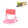 Interactive Dog Food Puzzle Toy, Pink, Adjustable Height